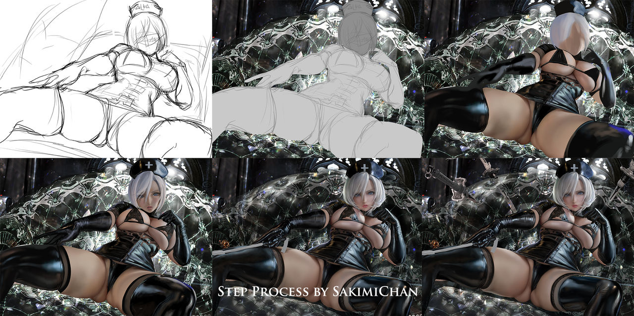 Sakimichan 2B Compilation page 9 full