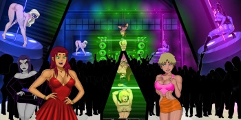Teen Titans goes to a rave part 1 cover