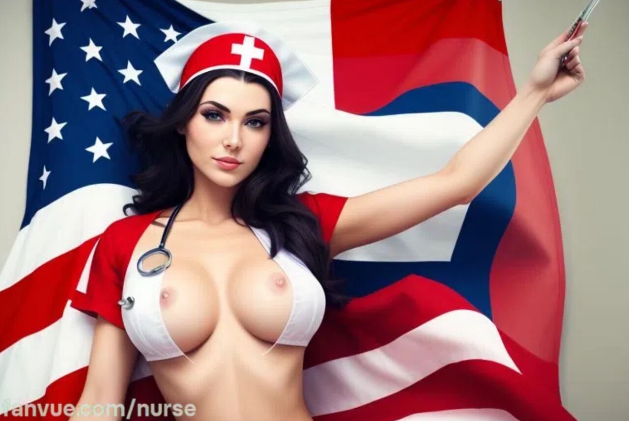 Nurses with Amrican Flags page 4 full