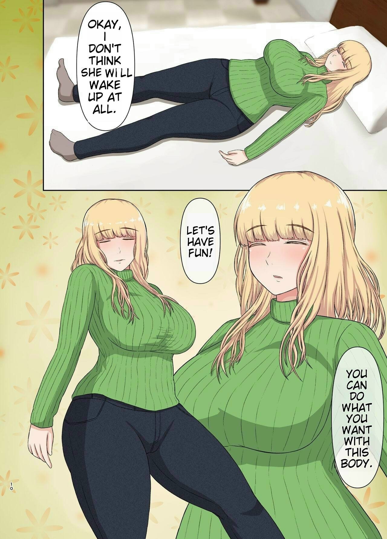 Kinpatsu Oba-san no Suiminkan | Blonde Aunt's Sleep Rape page 9 full