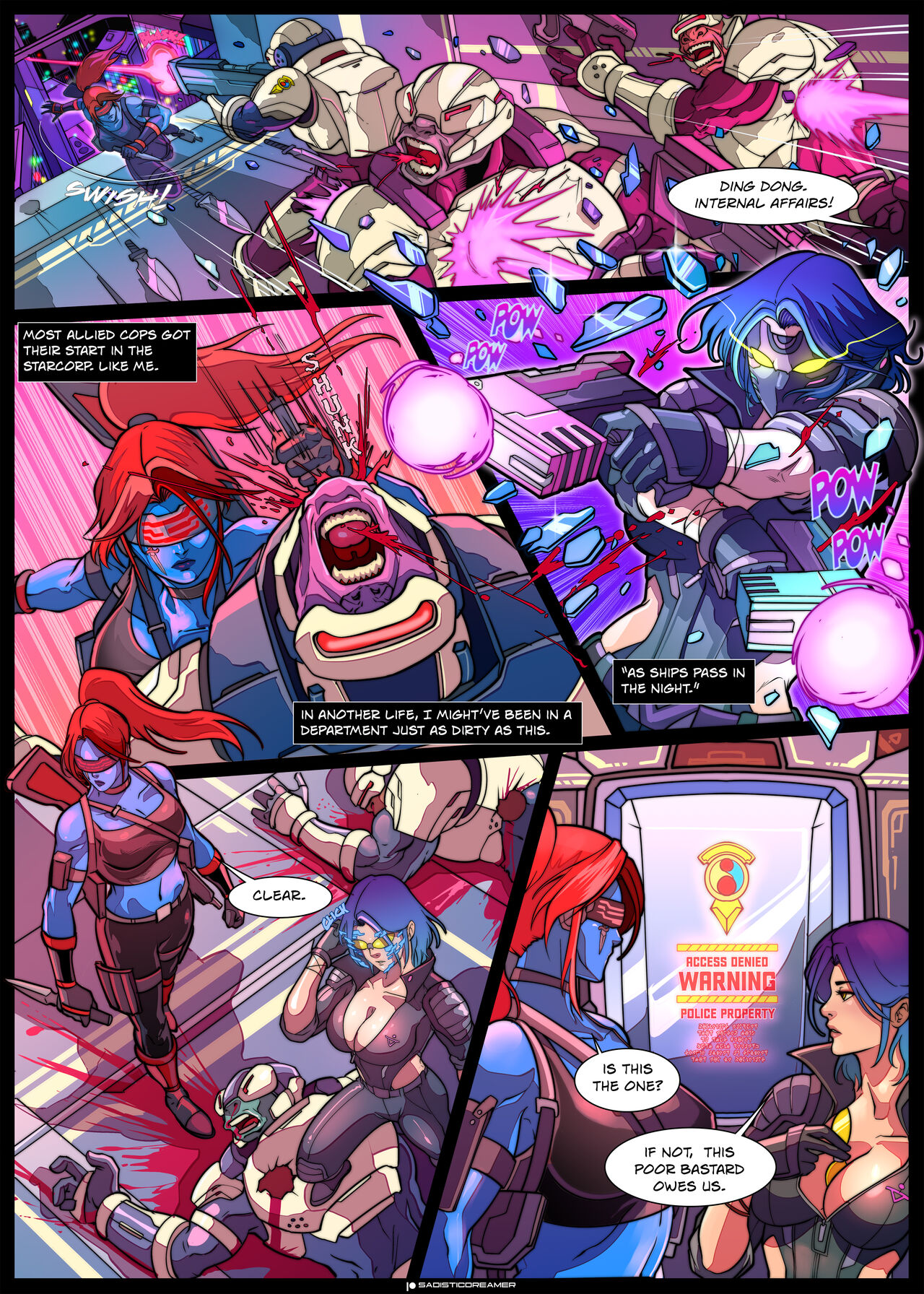 Yuki: Fear and Loathing in Asmodaeva, Issue #2 page 6 full