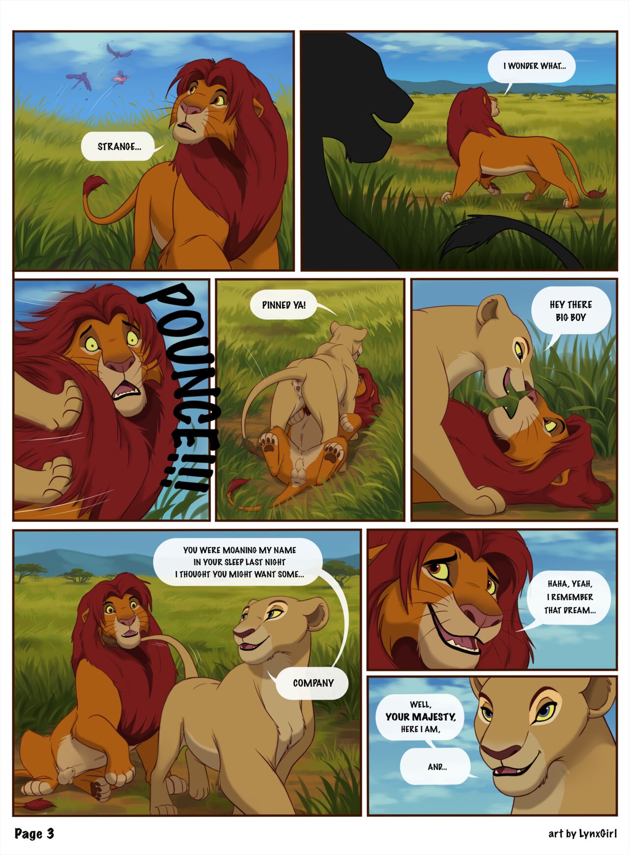 Unnamed Lion King Comic page 3 full