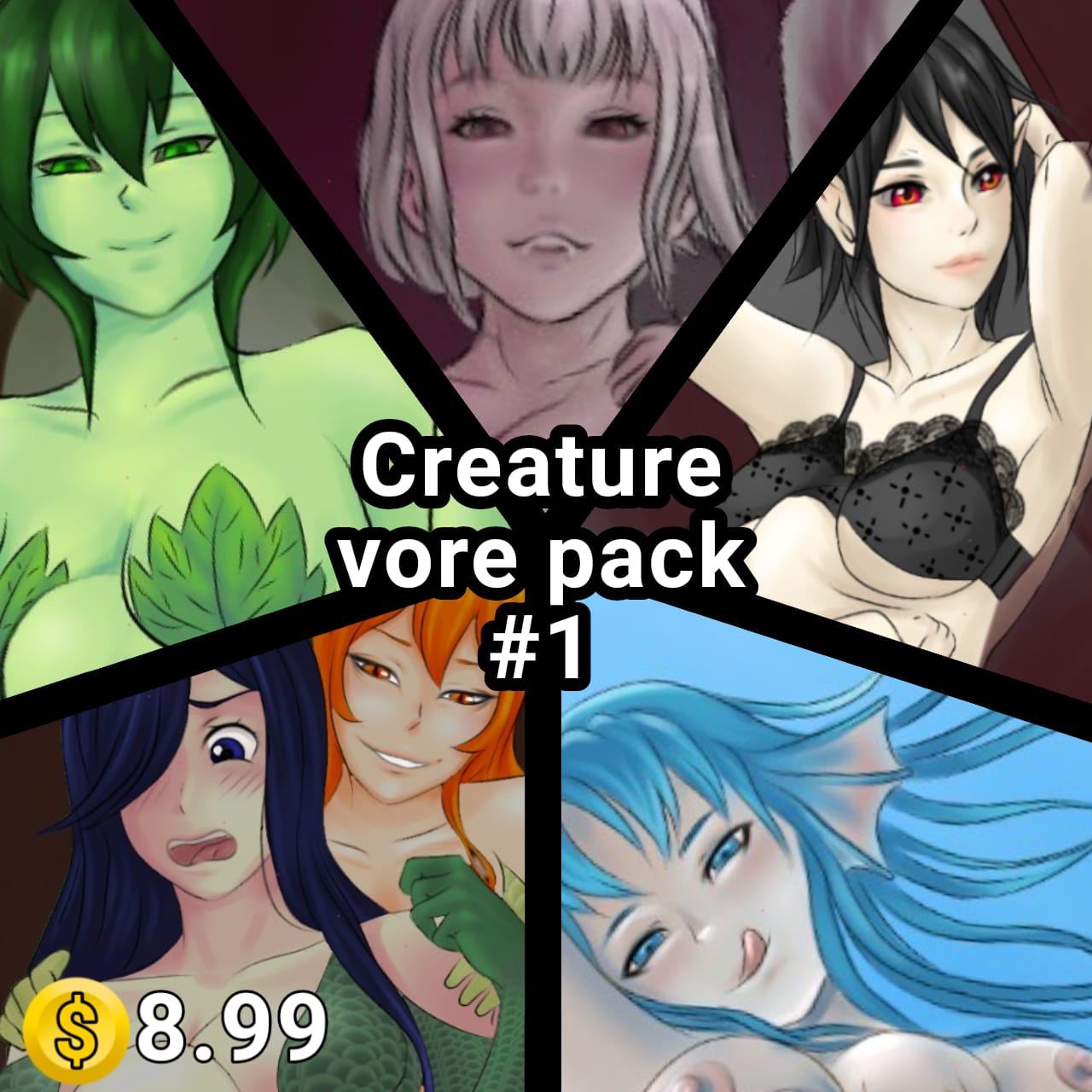 Creature Vore Pack #1 &amp; #2 page 1 full