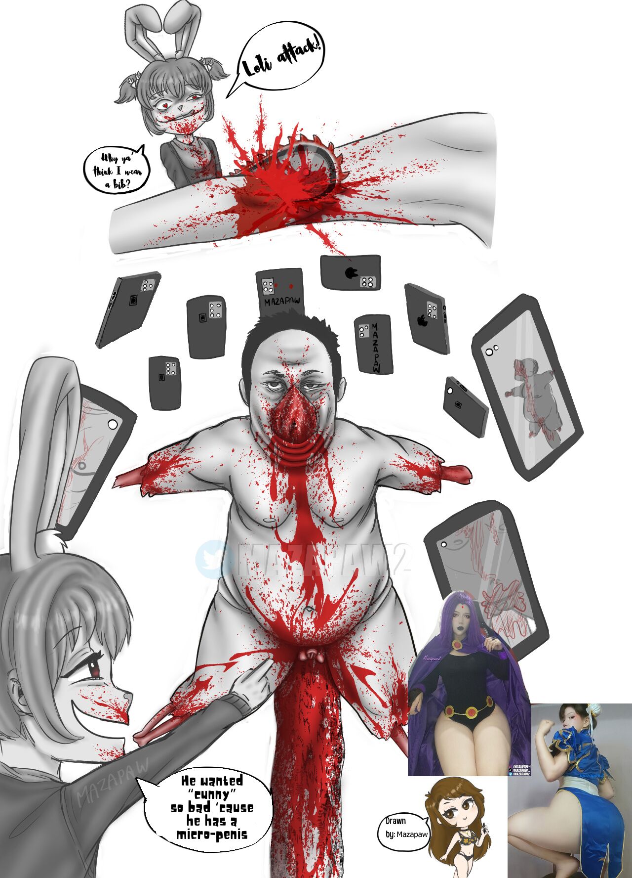 R*ping of the B*by Bitch Monobe-chan page 10 full
