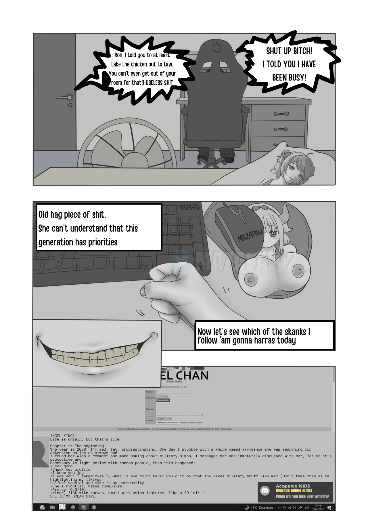 R*ping of the B*by Bitch Monobe-chan page 3 full