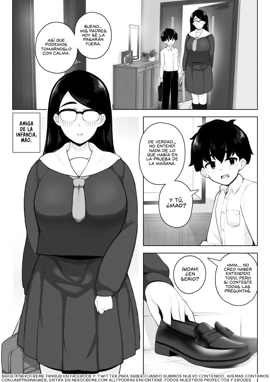 Class 1 Shiri ga Dekai Megane no Osanajimi ni Nakadashi Shiro to Honnou ga Itte iru | Mi Instinto me Dice que me Corra Dentro de mi Amiga de la Infancia quien tiene el Culo más Grande de mi Clase y usa Anteojos page 3 full