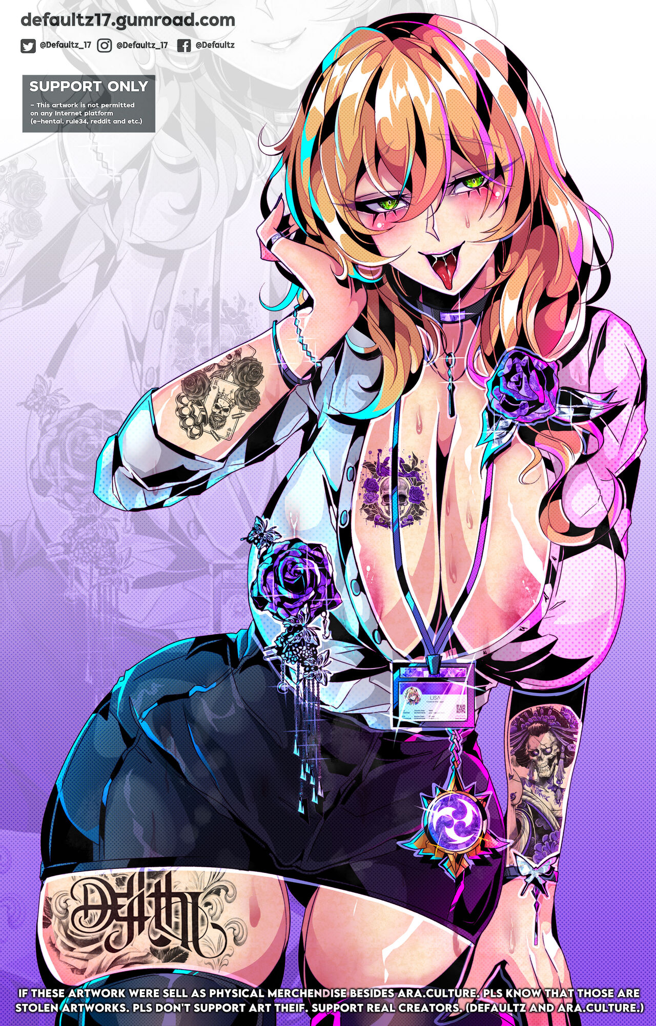 2023 Lisa Genshin Impact Gumroad Rewards page 7 full
