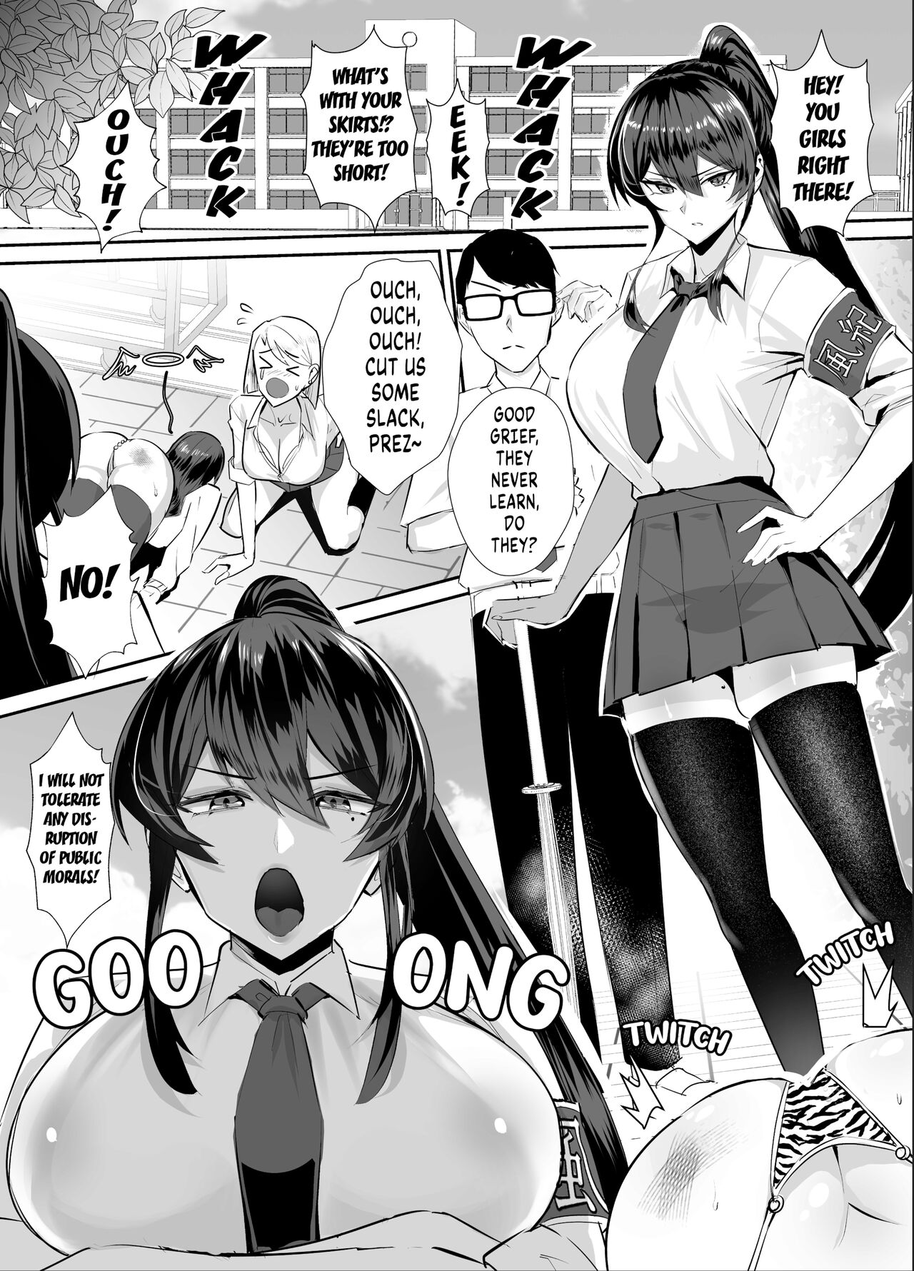Kuppuku ~Fuuki Iinchou wa Odosarete Netorarete...~ | Submission ~the President of the Public Morals Committee is Blackmailed and Forced to Cheat...~ page 3 full