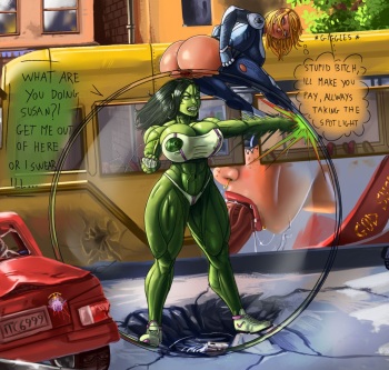 Susan and She-Hulk's Shit-Bubble cover