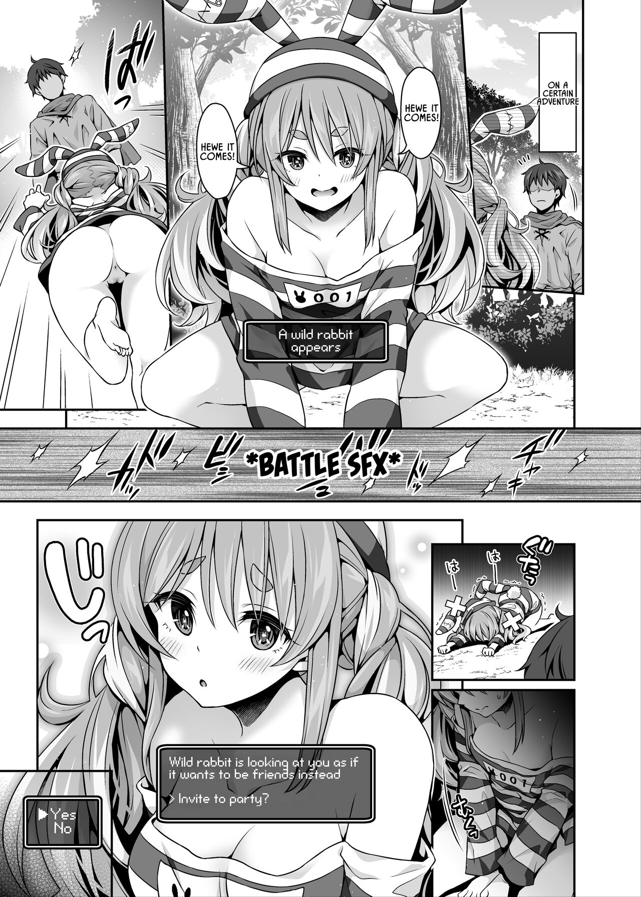 Yasei no Usagi ga Nakama ni Naritasou ni Kochira o Miteiru | Wild Rabbit Is Looking At You As If It Wants To Be Friends page 3 full