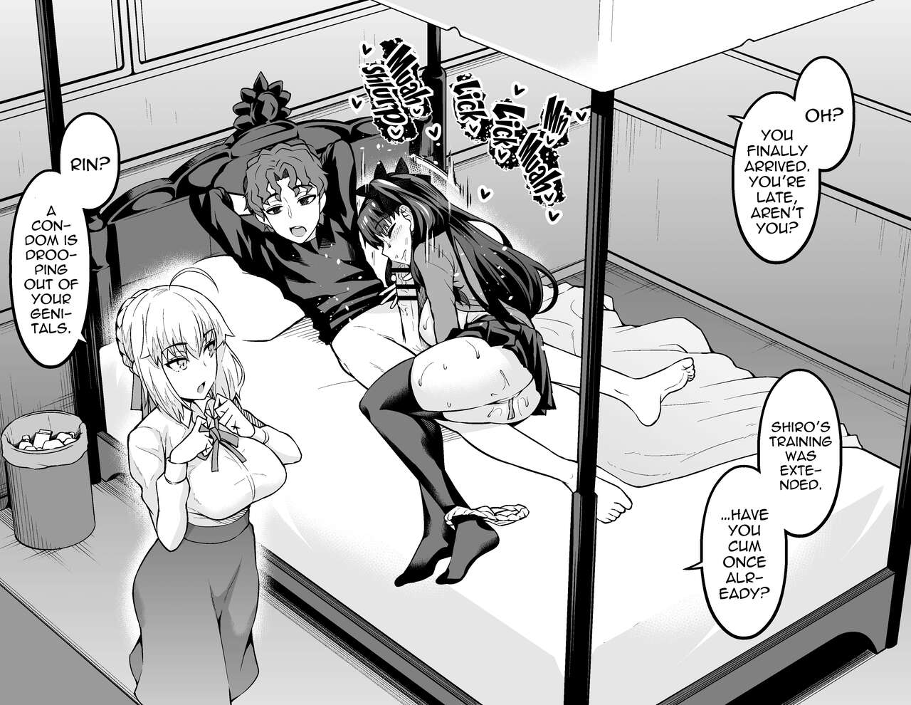 Saber &amp; Rin, Shinji to Uwaki Sex Suru page 2 full