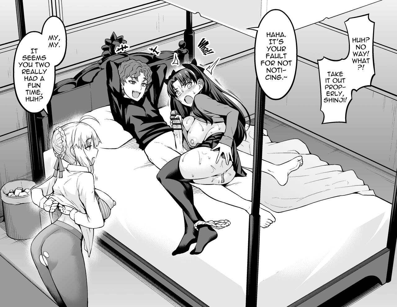 Saber &amp; Rin, Shinji to Uwaki Sex Suru page 3 full