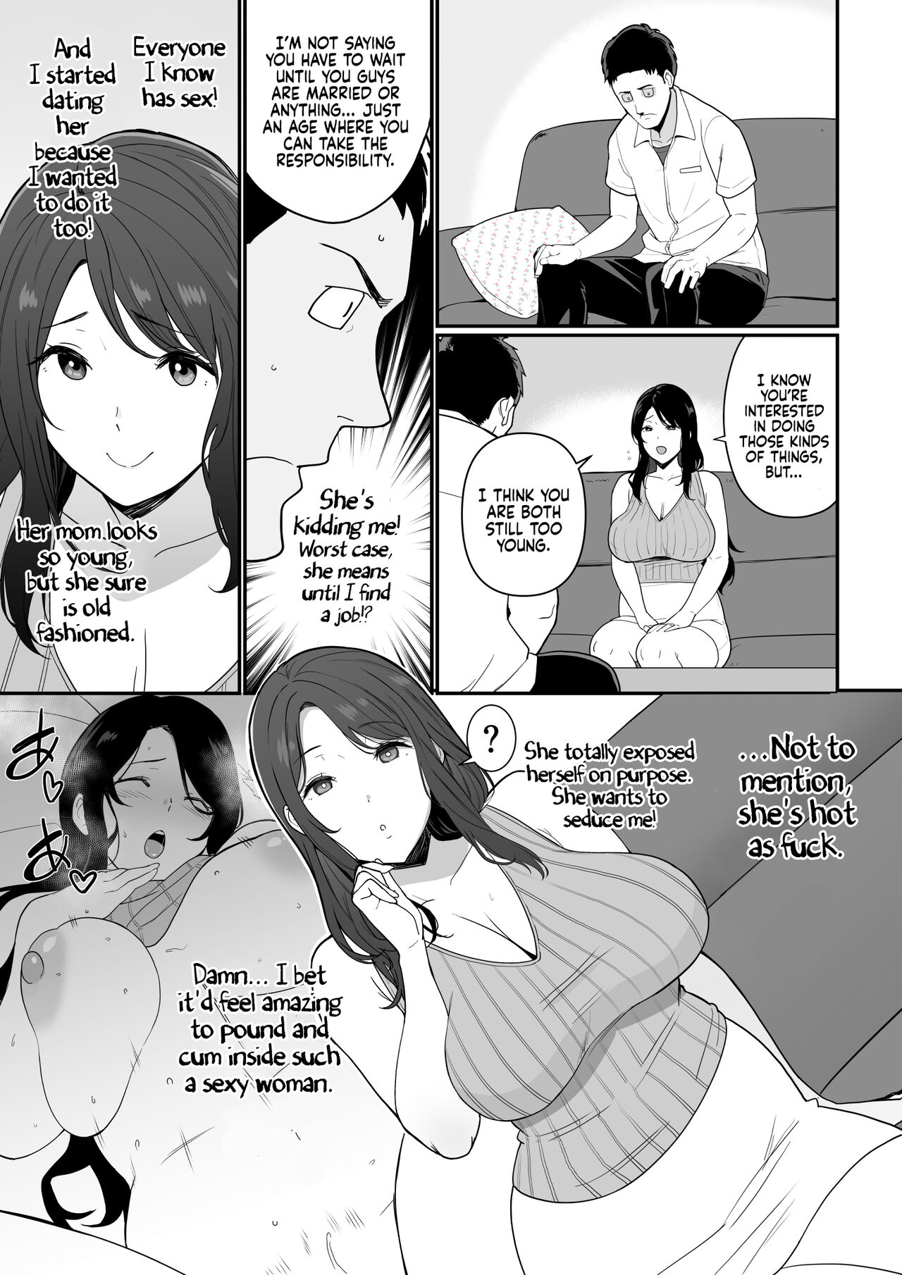 Kanojo no Mama ga H Sugite Gaman Dekinai | My Girlfriend’s Mom is so Sexy that I Can’t Hold Back page 7 full