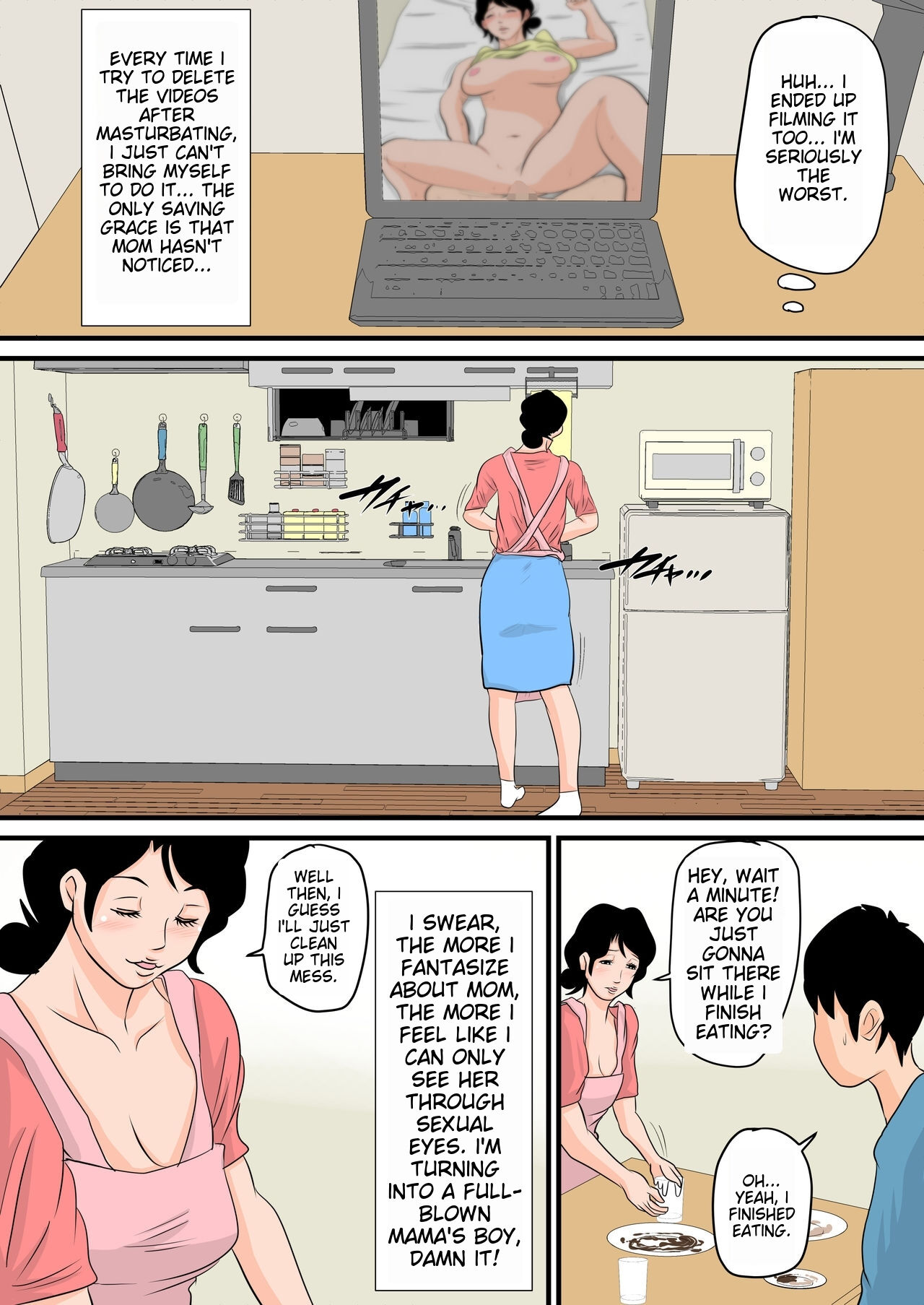 Nemutta Okaa-san o Yaritai Houdai! ~Gaman dekinai Renzoku Nakadashi Hen~ | Do whatever you want to your sleeping mother page 8 full