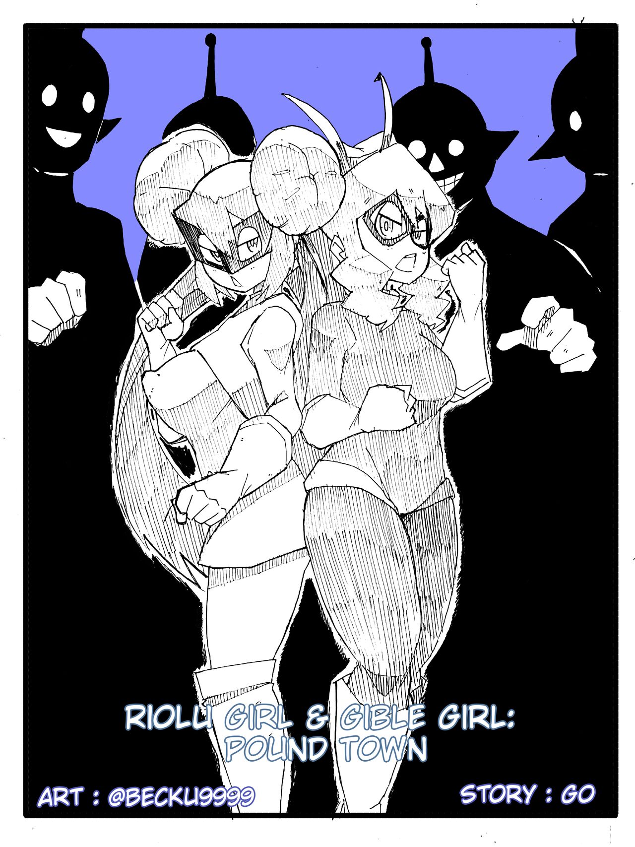 Riolu Girl &amp; Gible Girl: Pound Town page 1 full