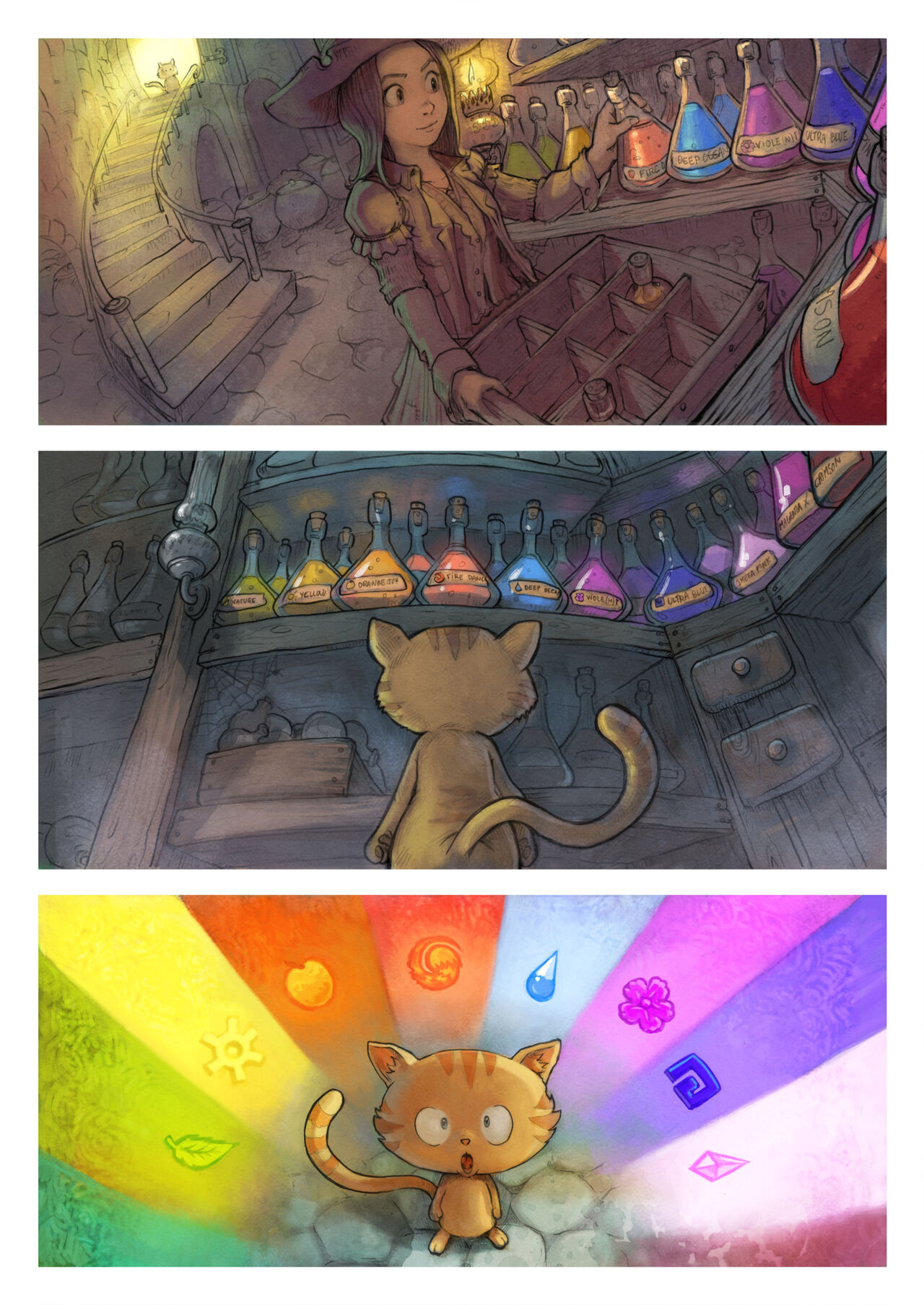 Pepper&amp;Carrot Episode 2: Rainbow Potions page 2 full