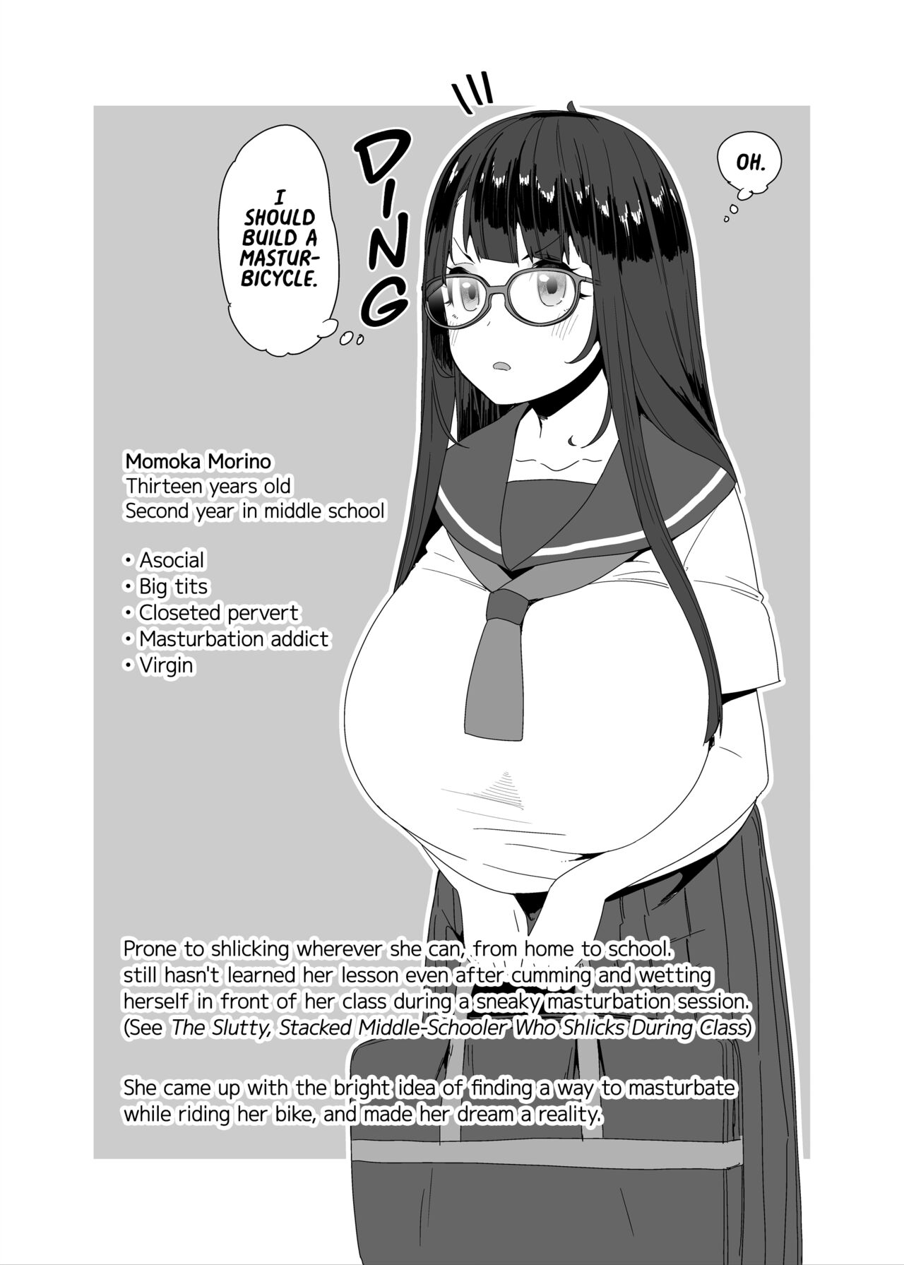 Dosukebe Kyonyuu Joshi ga Acme Jitensha de Osanpo Onanie suru Hanashi | The Slutty, Stacked Middle Schooler Who Gets Off on her Bike page 3 full