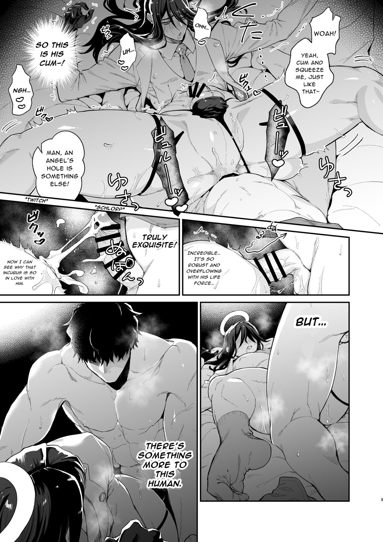 Gēmu Shitai Dakenanoni Kono Tenshi wa Yariman Sugiru! | I Just Want to Game, But This Angel is TOO Slutty! page 9 full