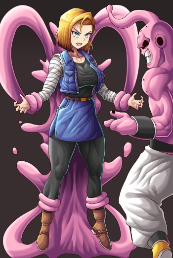 Android 18 x Buu cover