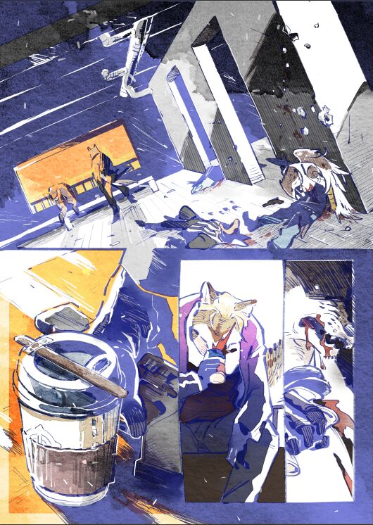 Wolf &amp; Bear &amp; Cafe // Fox &amp; Tiger &amp; Cup Noodles page 3 full