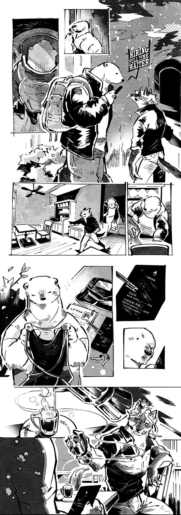 Wolf &amp; Bear &amp; Cafe // Fox &amp; Tiger &amp; Cup Noodles page 9 full