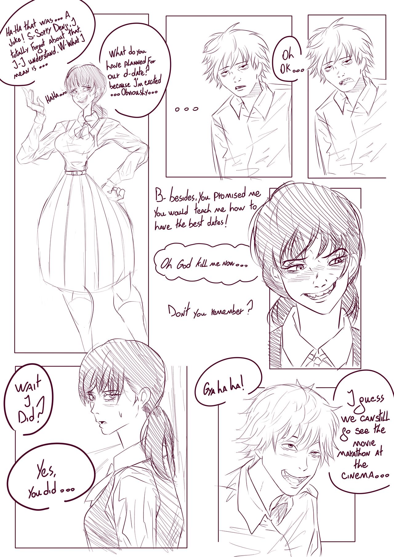 Chainsaw Man: Asa And Denji Kissing Under A Devil page 3 full