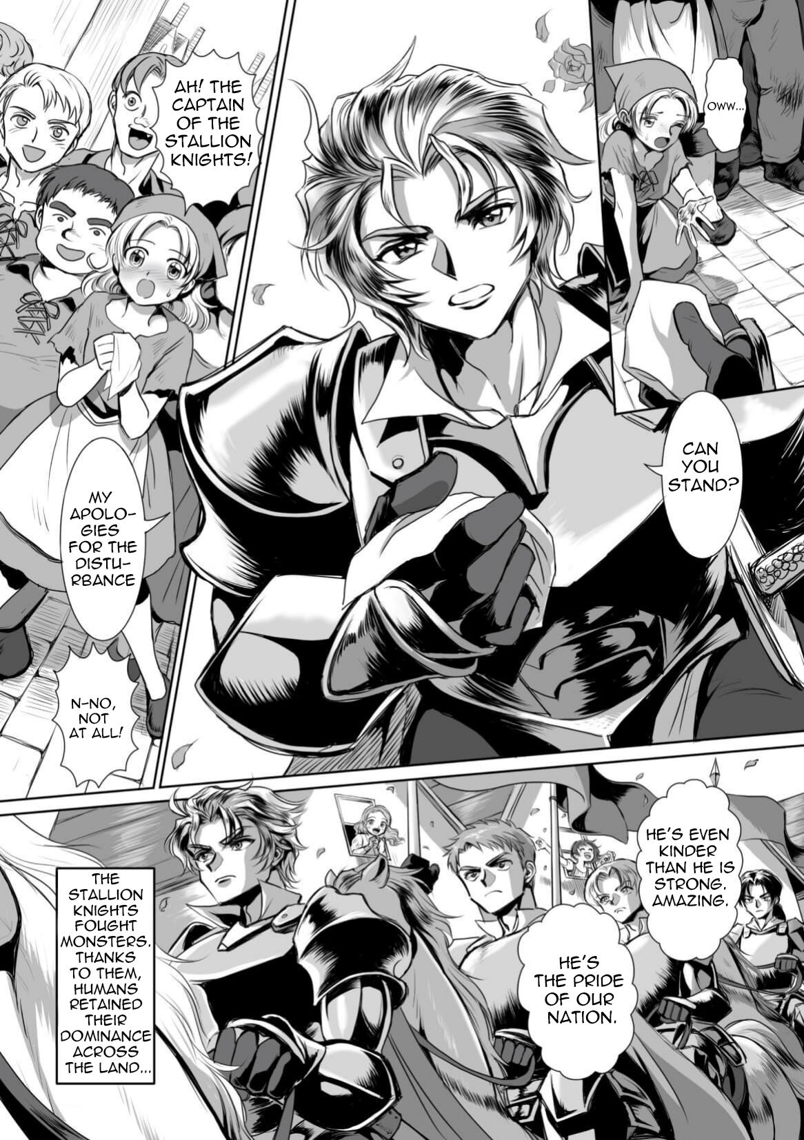 Possessed Knight Stallion: Forced to Climax by a Creeper! Ch. 1 page 4 full