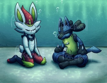 Cinderace VS Lucario! Breathhold Battle! cover