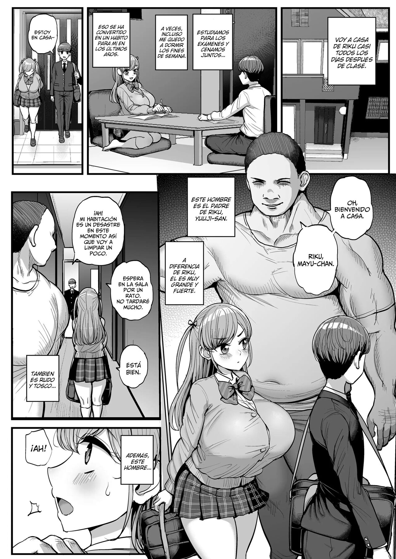 Minimum Kanojo wa Oyaji no Seidorei -Kazoku Ryokou Hen- | Mi Pequeña Novia Es La Esclava Sexual De Mi Padre ~Graduación~ page 3 full