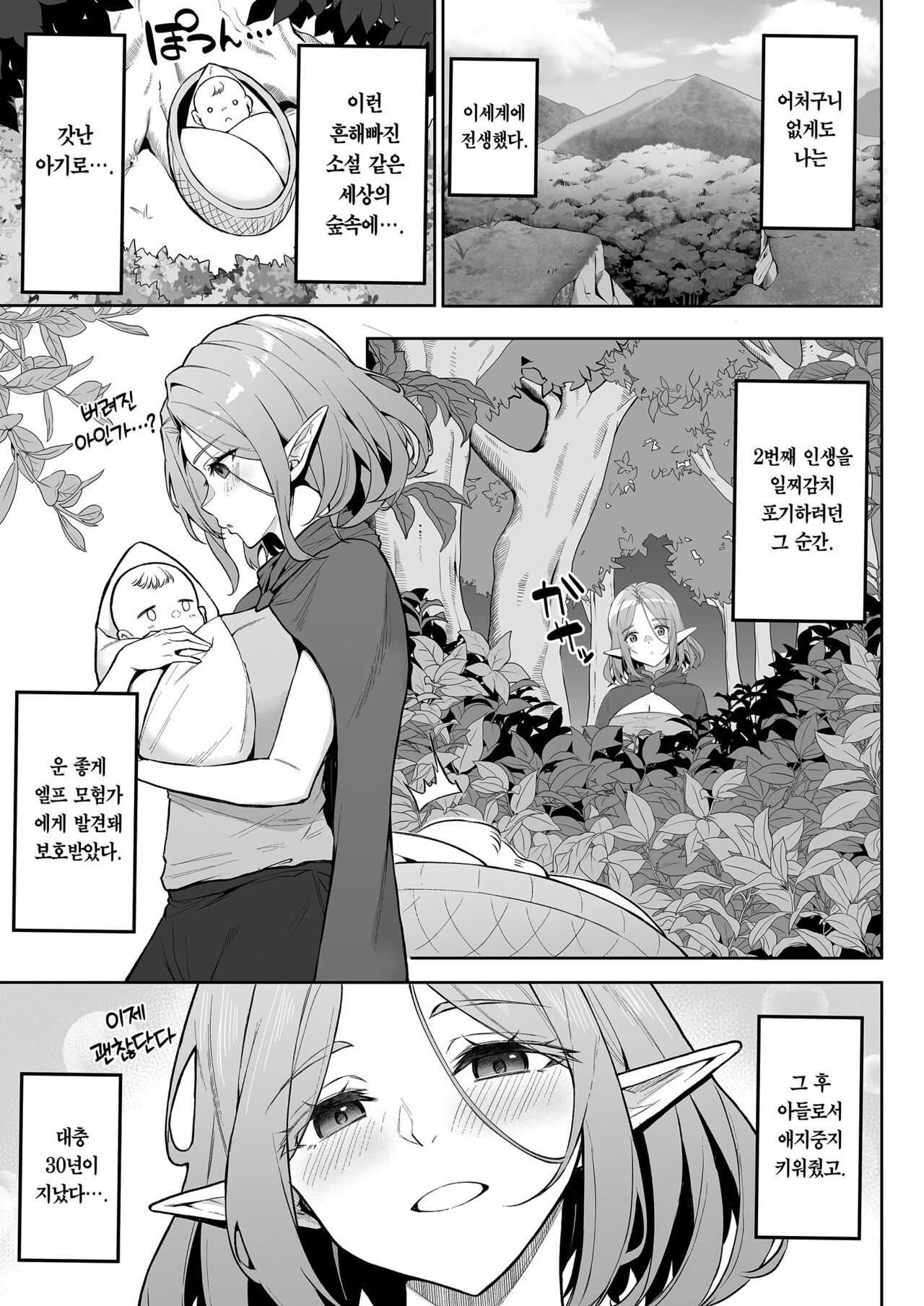 Tensei shitara  Kahogo na  Elf-san ni  Hirowareta Ken | 전생했더니 과보호 엘프 누나가 날 주운 건 page 5 full