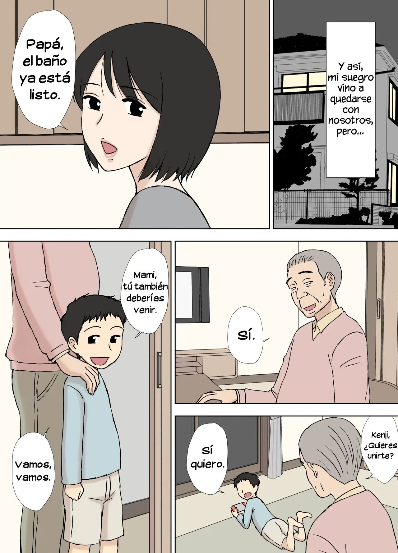 Tsuma ga Ore no Oyaji to Issho ni Furo ni Haitte Irunda ga.. | Mi esposa aún se baña con su padre page 6 full