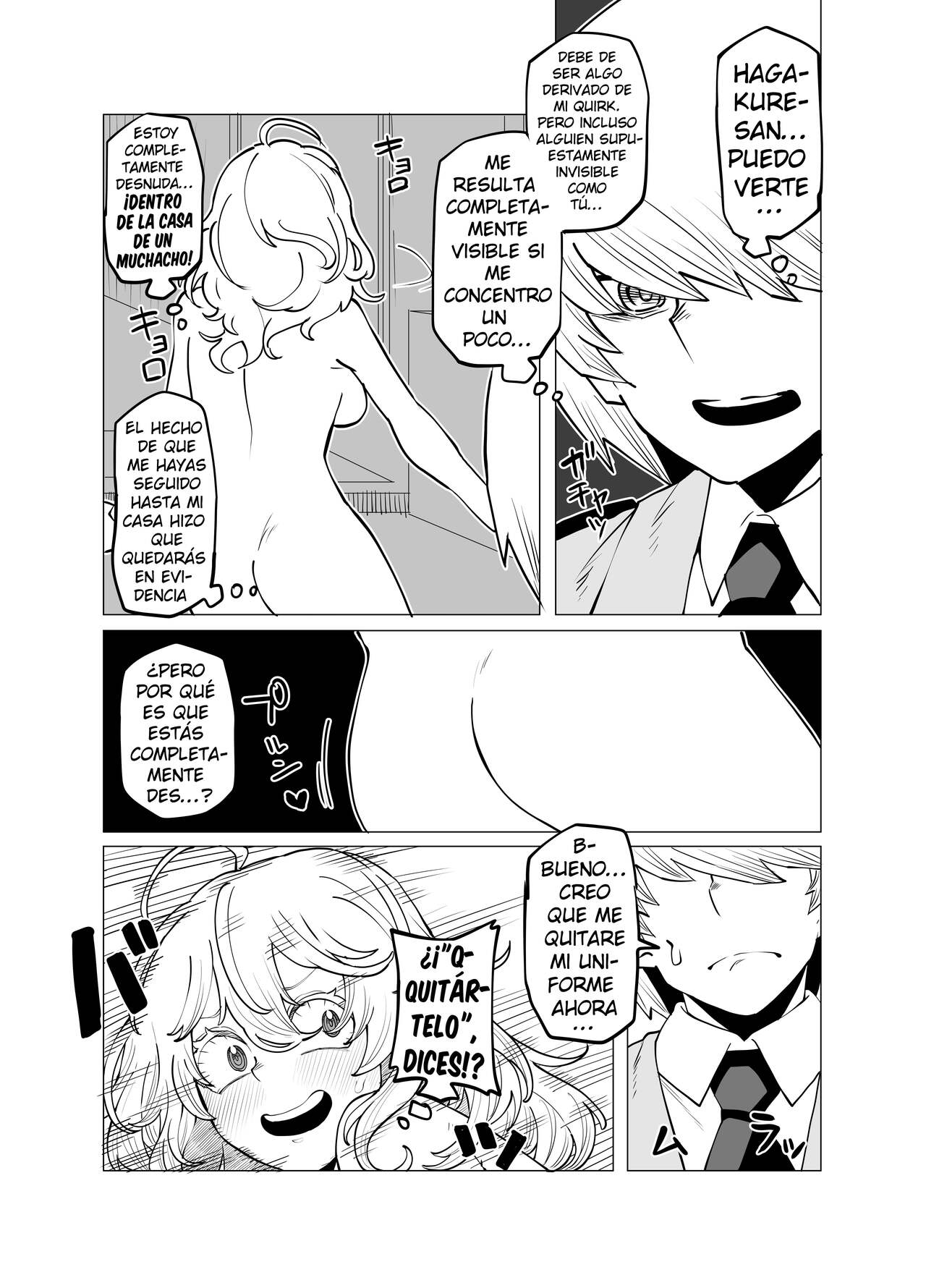 Teisou Gyakuten Butsu ~Hagakure no Baai~ | Academia de Héroes &amp; una Moralidad Invertida 3: Caso Hagakure page 4 full