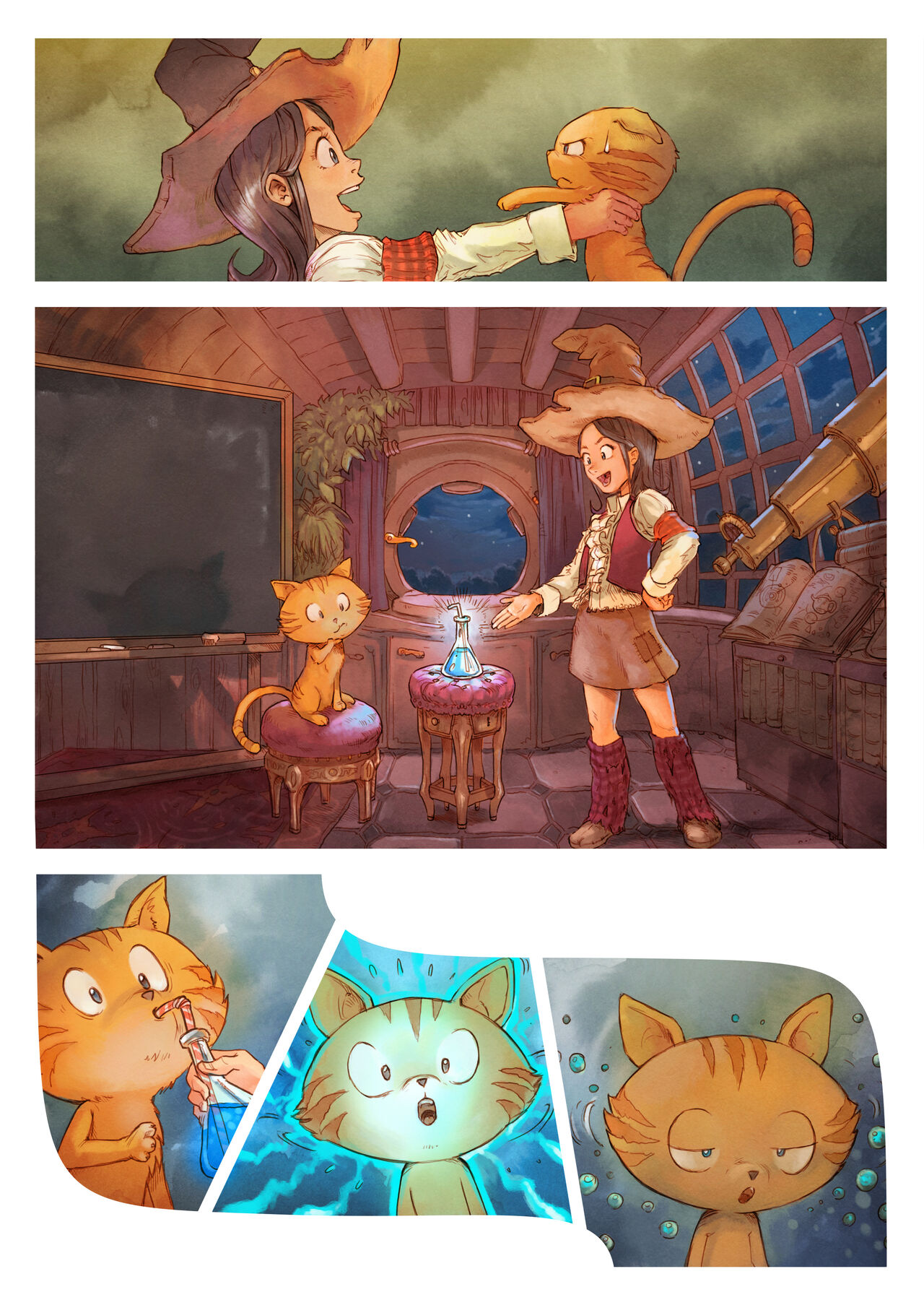 Pepper&amp;Carrot Episode 4: Stroke of Genius page 3 full