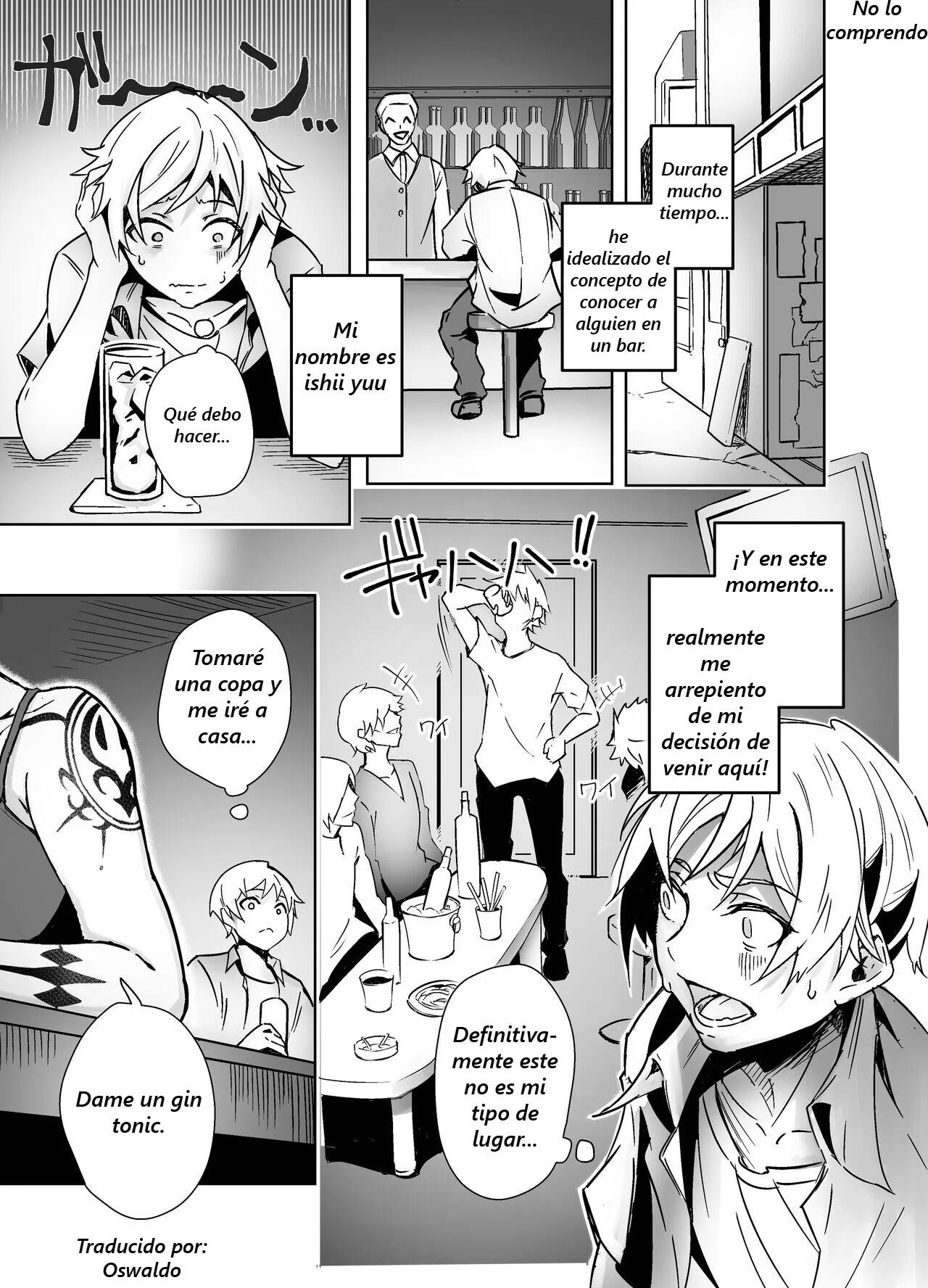 Bar de Deatta Zenshin Tattoo no Onee-san to Icha Love Ecchi page 3 full