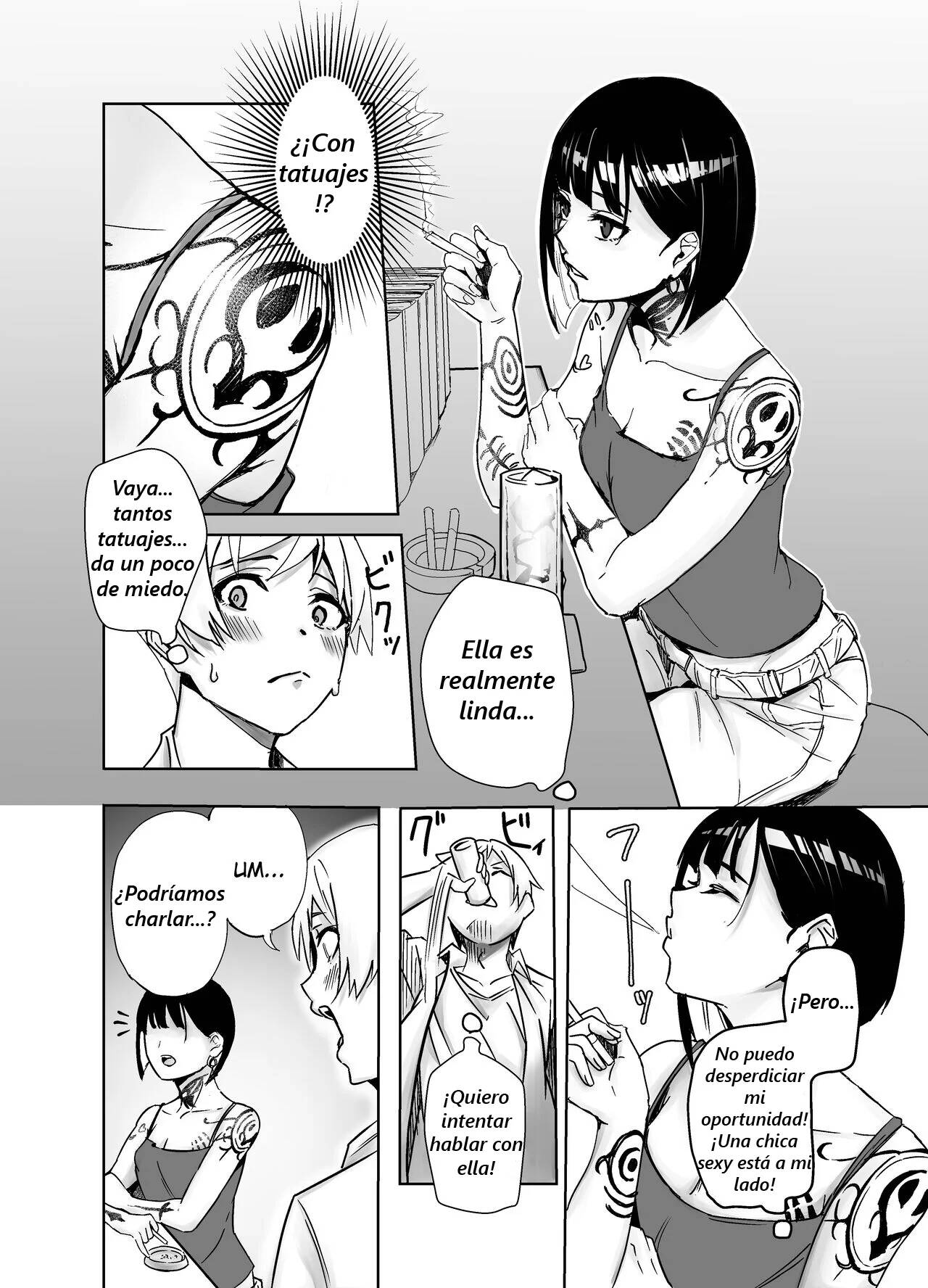 Bar de Deatta Zenshin Tattoo no Onee-san to Icha Love Ecchi page 4 full