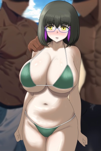 強引にナンパされてエロい水着に着替えさせられる柴田さん『Pixiv: SilkFlag』『ID 3487498』 cover