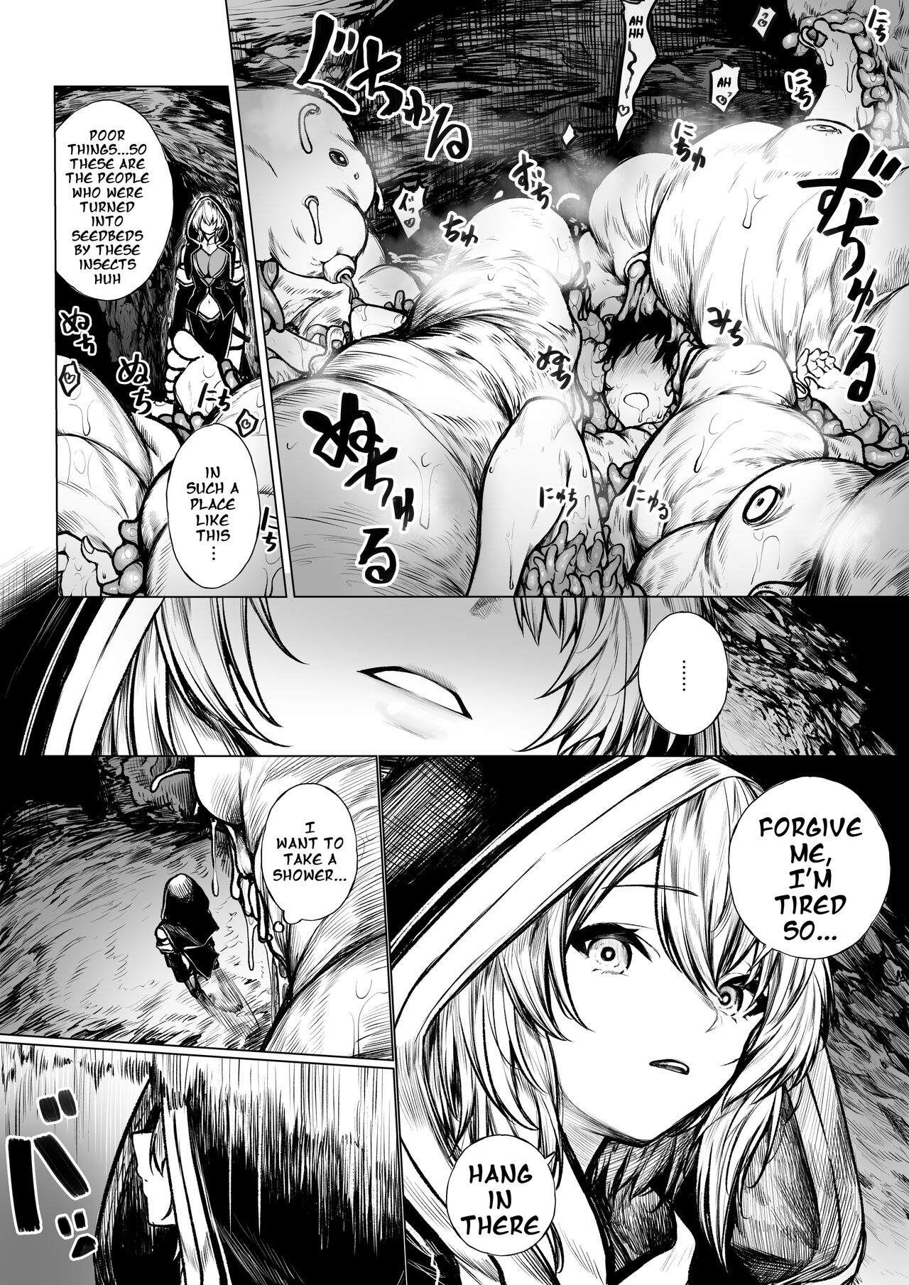 Madoushi-chan ga Mushi Monster ni Osowareru Hanashi | A Story about a Mage Who Gets Attacked by an Insect Monster  English page 2 full