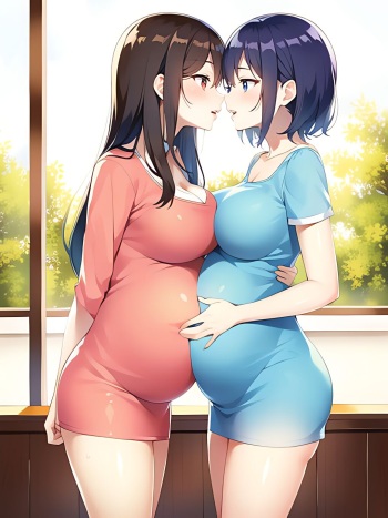 pregnant girls kiss cover
