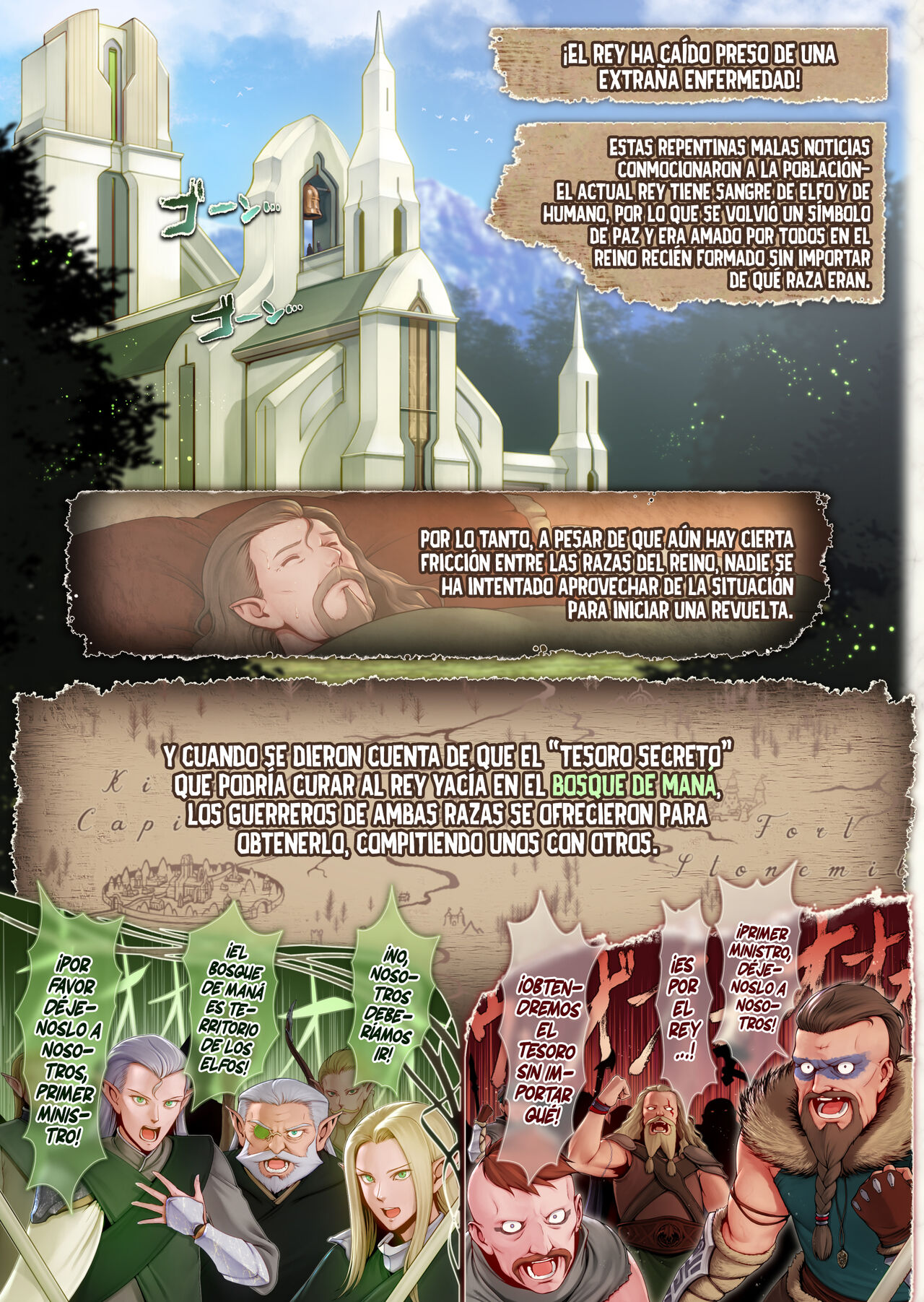 Fel to Mana no Mori -Taieki de Tairyoku Kaifuku sasetekureru Bakunyuu Healer Elf- page 4 full