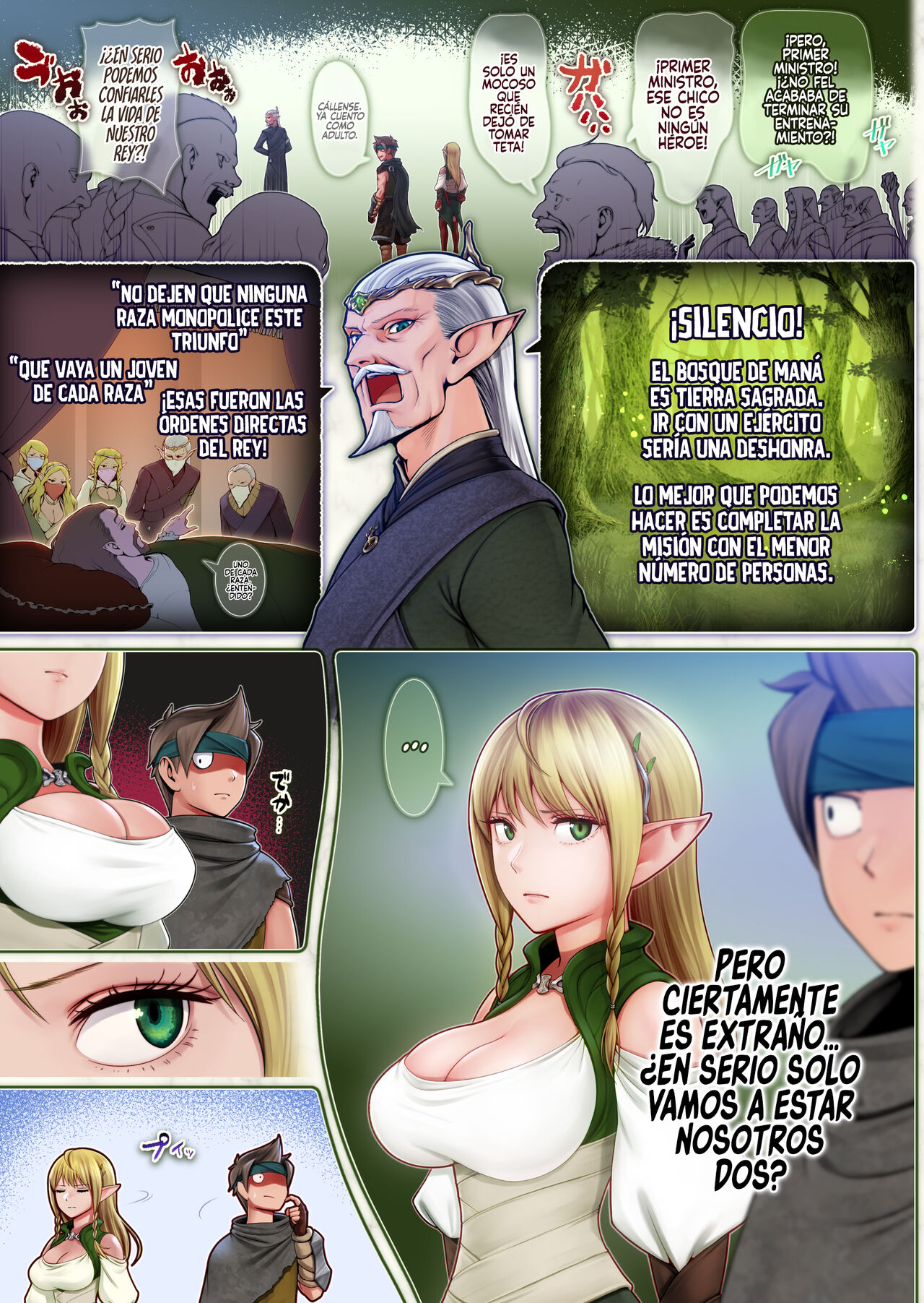 Fel to Mana no Mori -Taieki de Tairyoku Kaifuku sasetekureru Bakunyuu Healer Elf- page 6 full