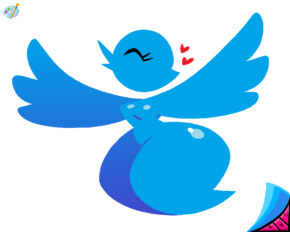 Twitter logo girl page 1 full