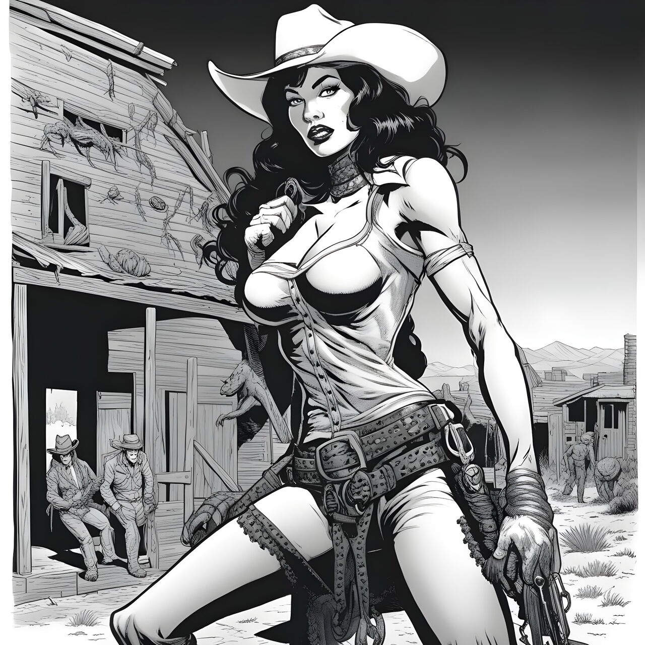 Cowgirl Betty Page vs The Lizard Men page 3 full