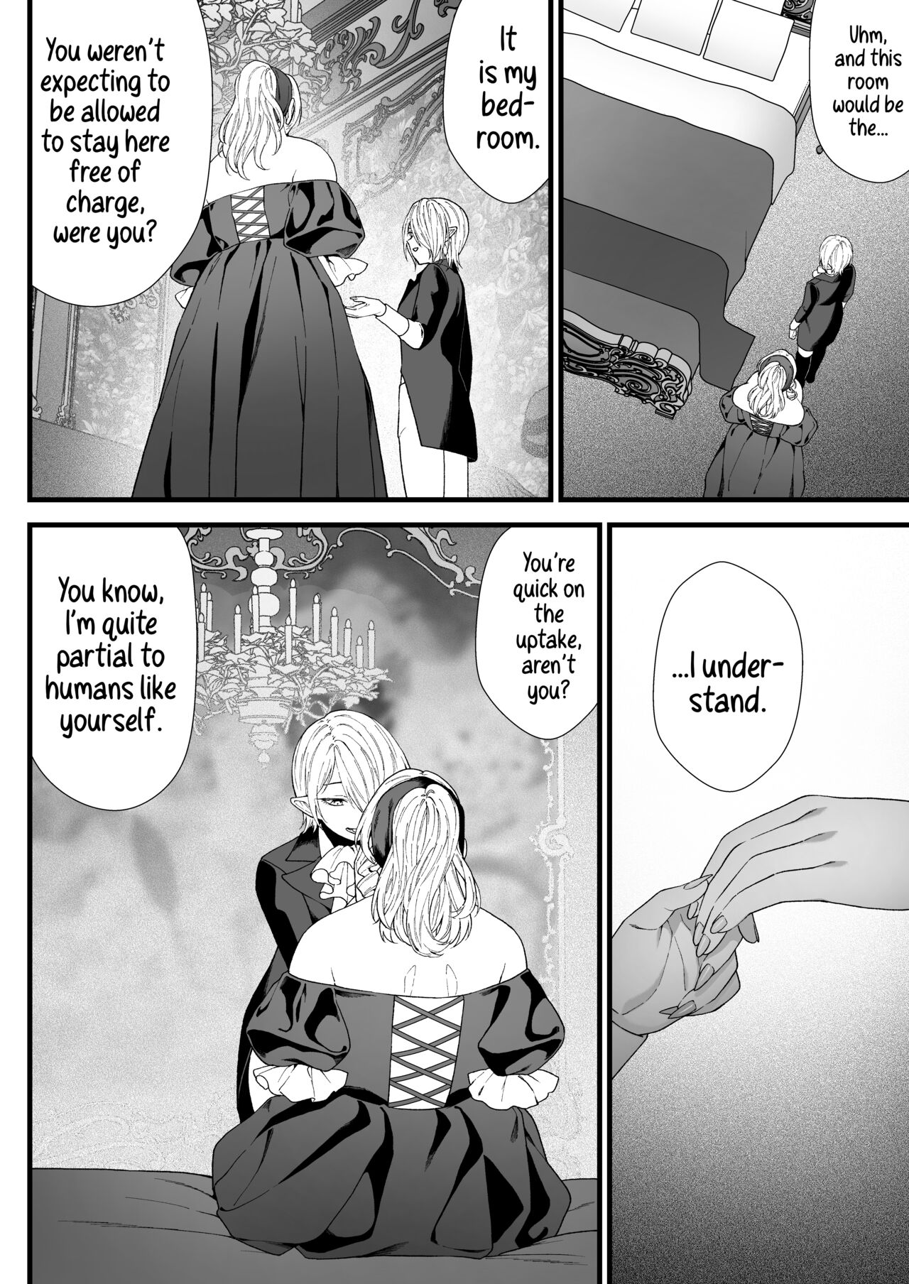 Jouyoku no Kago: Muchimuchi Oneesan Succubus to Futanari Loli Kyuuketsuki ga Icharabu Sex Suru Hanashi | Cage Of Lust page 5 full