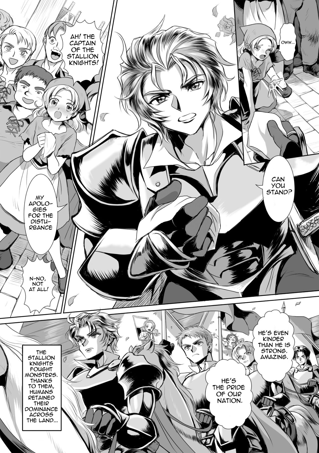 Possessed Knight Stallion: Forced to Climax by a Creeper! Ch. 1 page 4 full