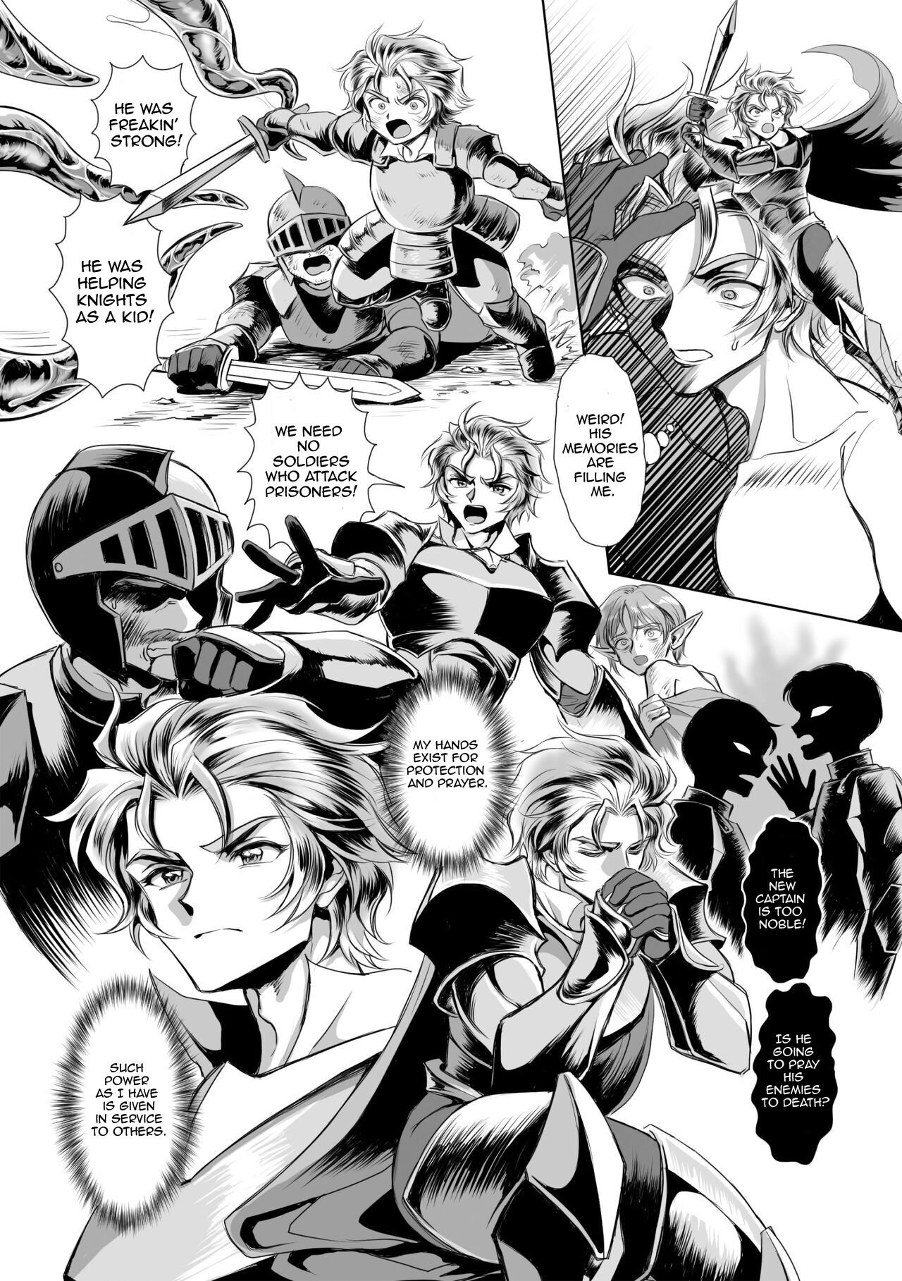 Possessed Knight Stallion: Forced to Climax by a Creeper! Ch. 1 page 9 full