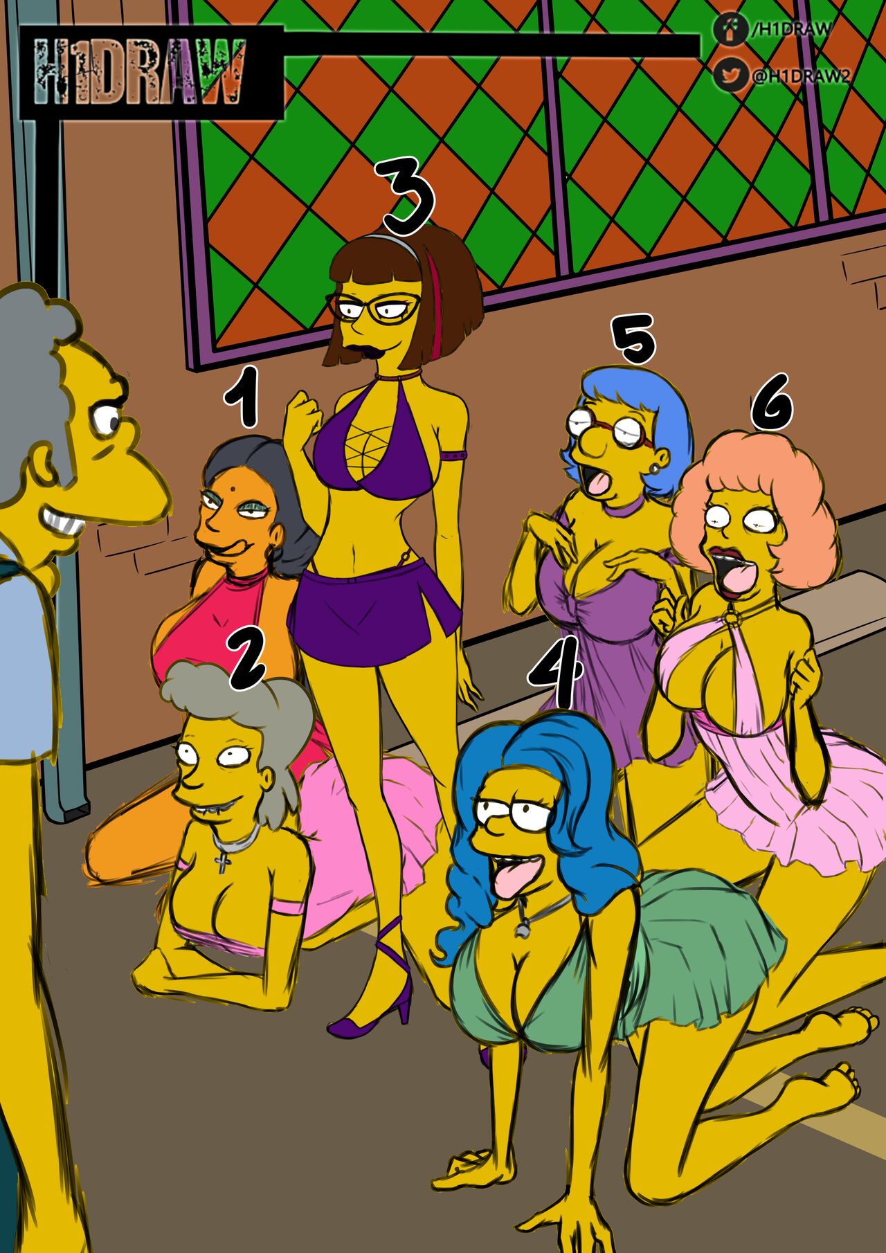 Simpson Harem page 1 full