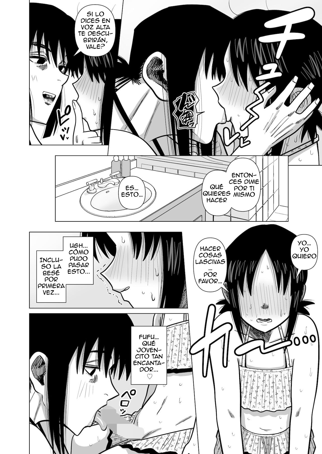 Joshi no Furi Shite Joshi Koui-shitsu ni Haittara Kyonyuu no Obasan ni Barete Muchakucha ni Sareta page 9 full