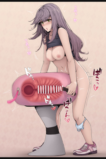Saisho wa isei no ī futanari-chan no gihindai o nani | A futanari who goes hard at first but becomes too sensitive to move when she's about to cum cover