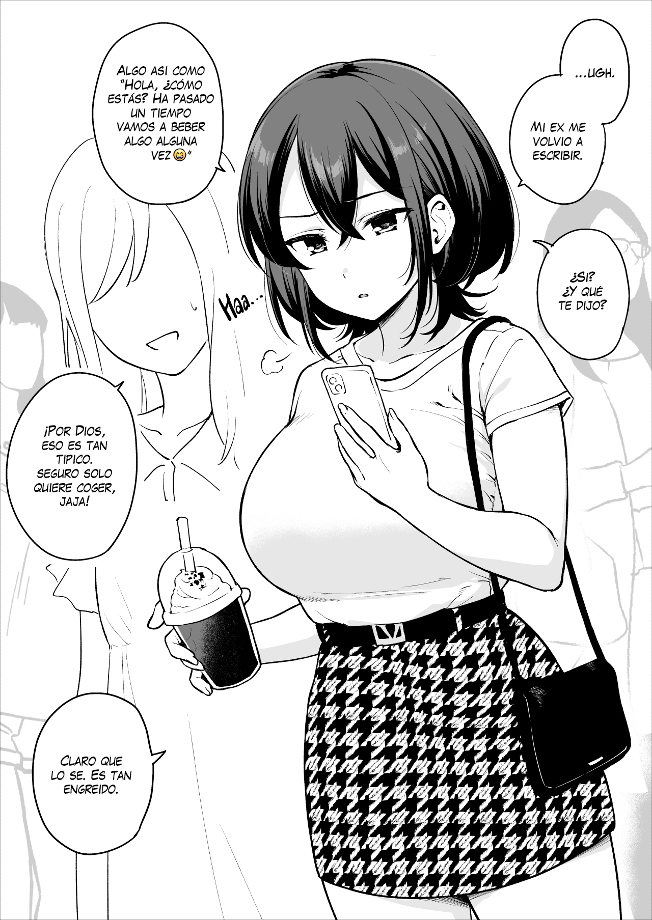 Jibun no Karada o Shiri Tsukushiteru Motokare ni Yobidasarete Nagasare Ecchi Shichau Ko page 1 full