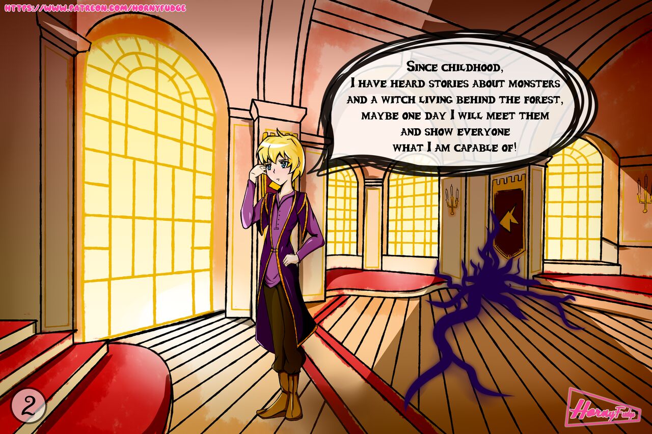 Transformation into a Princess comic page 2 full